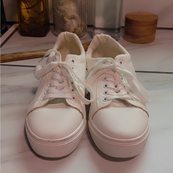 Shoes - Classic White Women's Sneakers